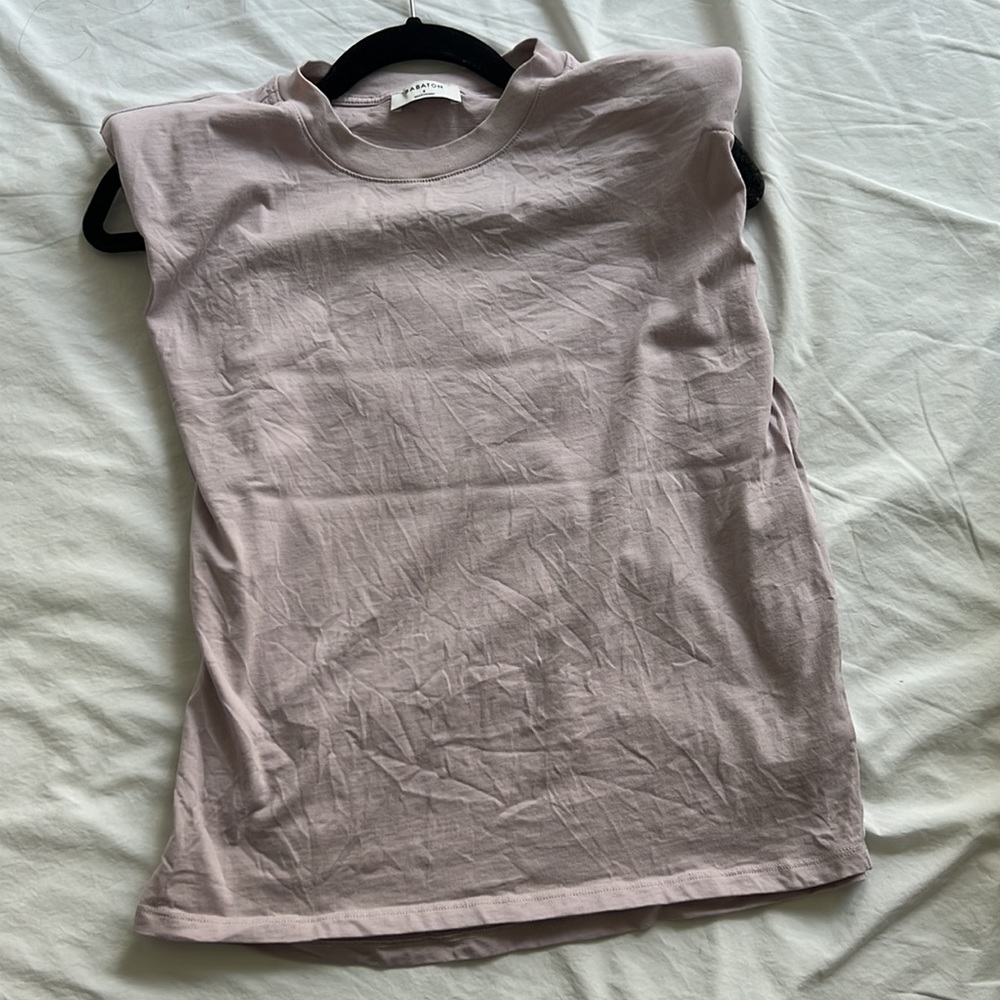 Aritzia Babaton shoulder pad tank - lavender